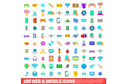 100 web and mobile icons set