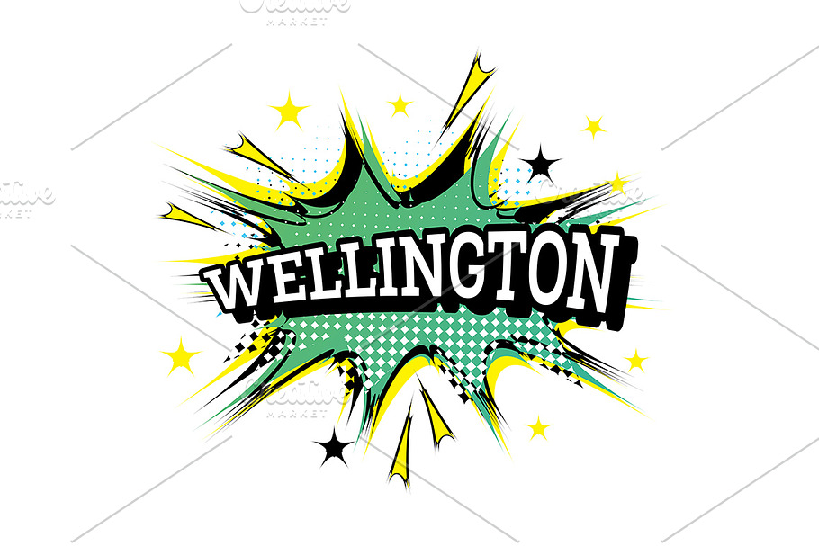 Wellington Comic Text in Pop Art in Illustrations - product preview 8
