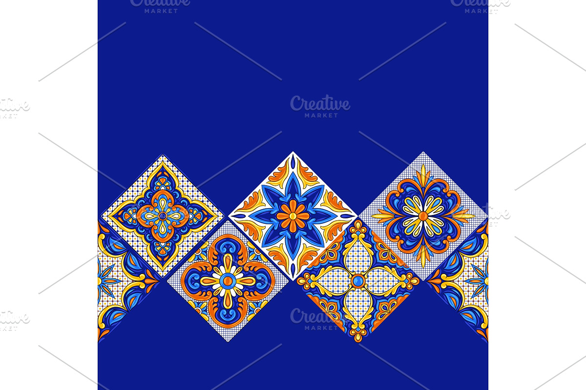 Mexican talavera ceramic tile in Patterns - product preview 8