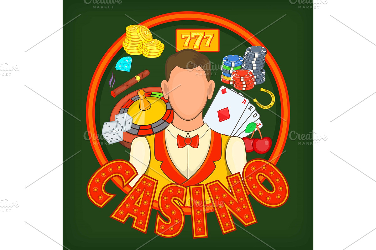 Casino games concept, cartoon style in Illustrations - product preview 8