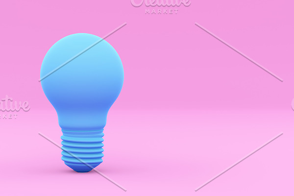 Idea concept Illustration with light