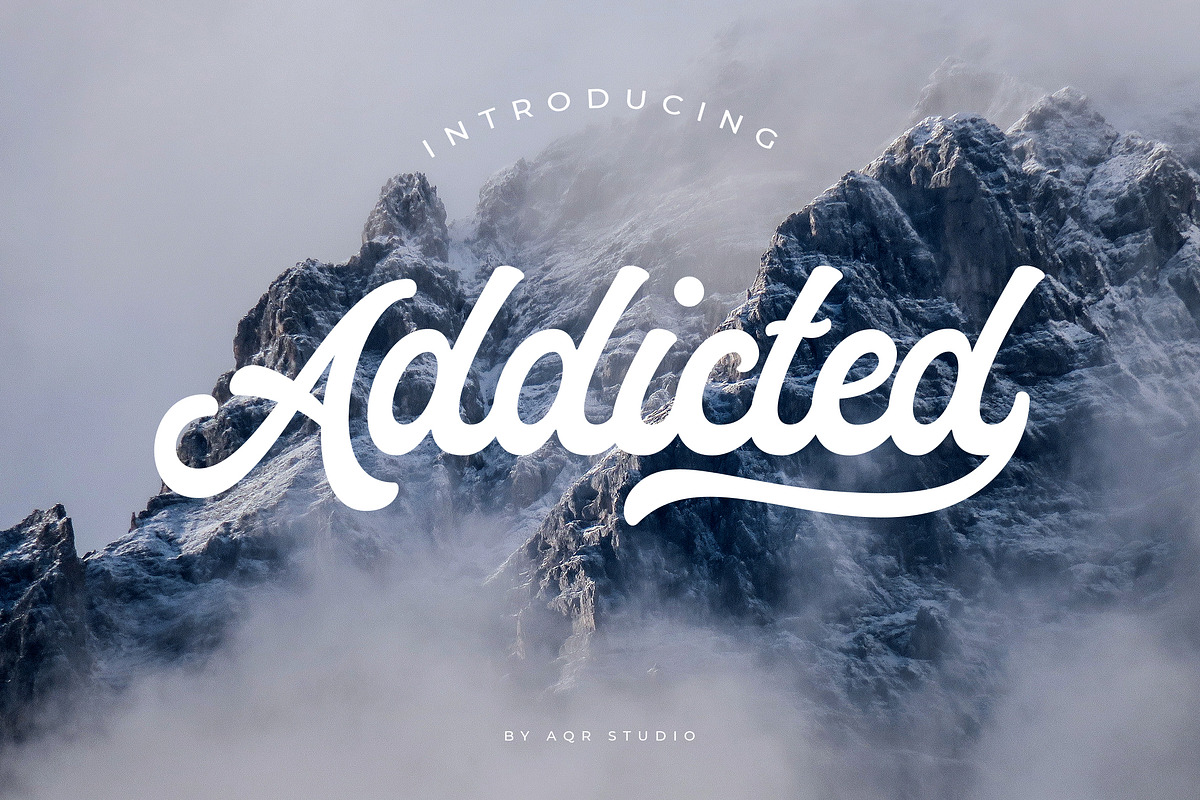 Addicted Font in Script Fonts - product preview 8