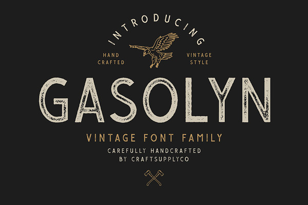 Gasolyn Font Family + Extras