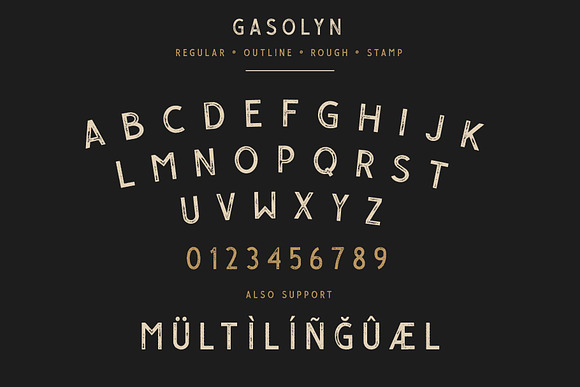 Gasolyn Font Family + Extras in Sans-Serif Fonts - product preview 5
