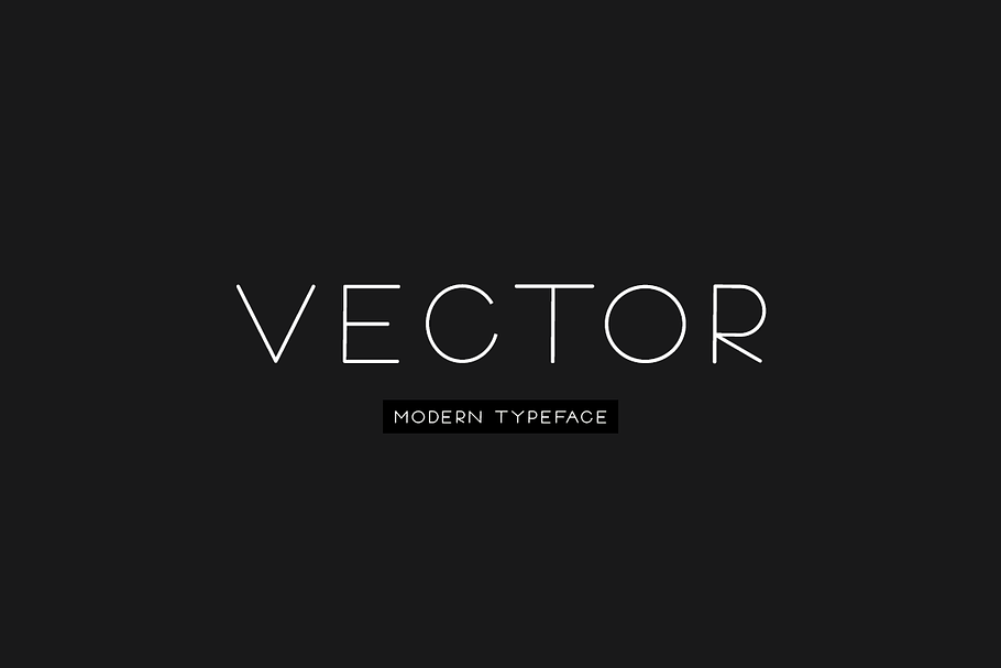VECTOR - Minimal & Modern Typeface in Sans-Serif Fonts - product preview 8