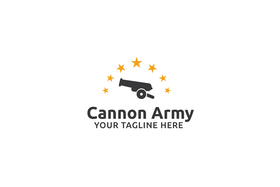 Cannon Army Logo Template