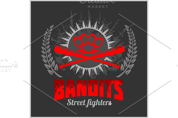 Bandits and hooligans - emblem of