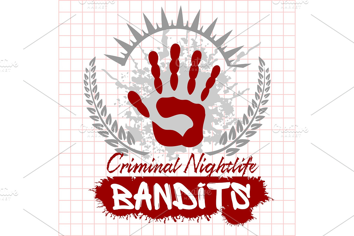 Bandits and hooligans - emblem of in Illustrations - product preview 8