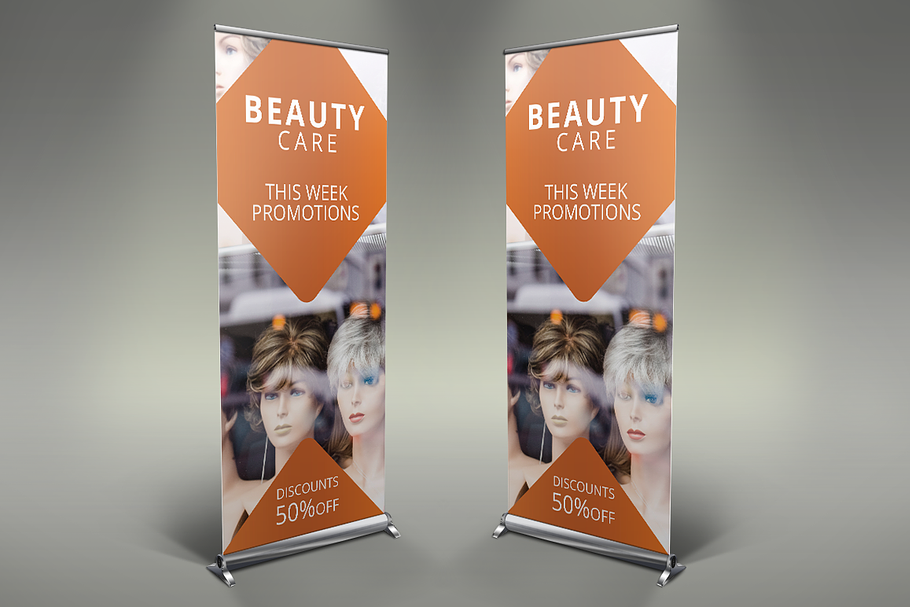 Beauty Saloon - Roll Up Banner in Presentation Templates - product preview 8