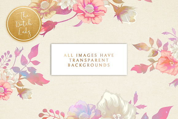 Floral & Botanical Clipart - Melanie in Illustrations - product preview 1