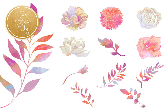 Floral & Botanical Clipart - Melanie in Illustrations - product preview 3