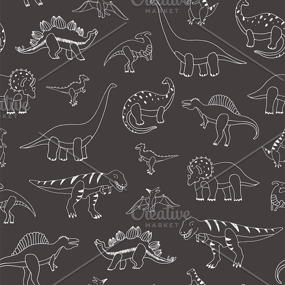 Dino Time in Patterns - product preview 5