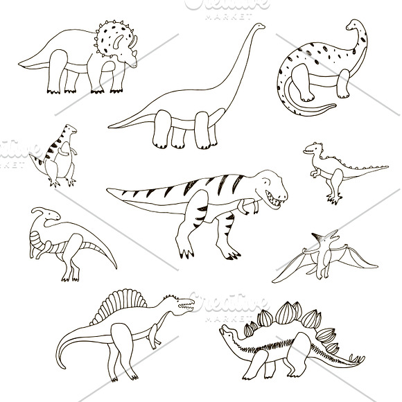Dino Time in Patterns - product preview 7