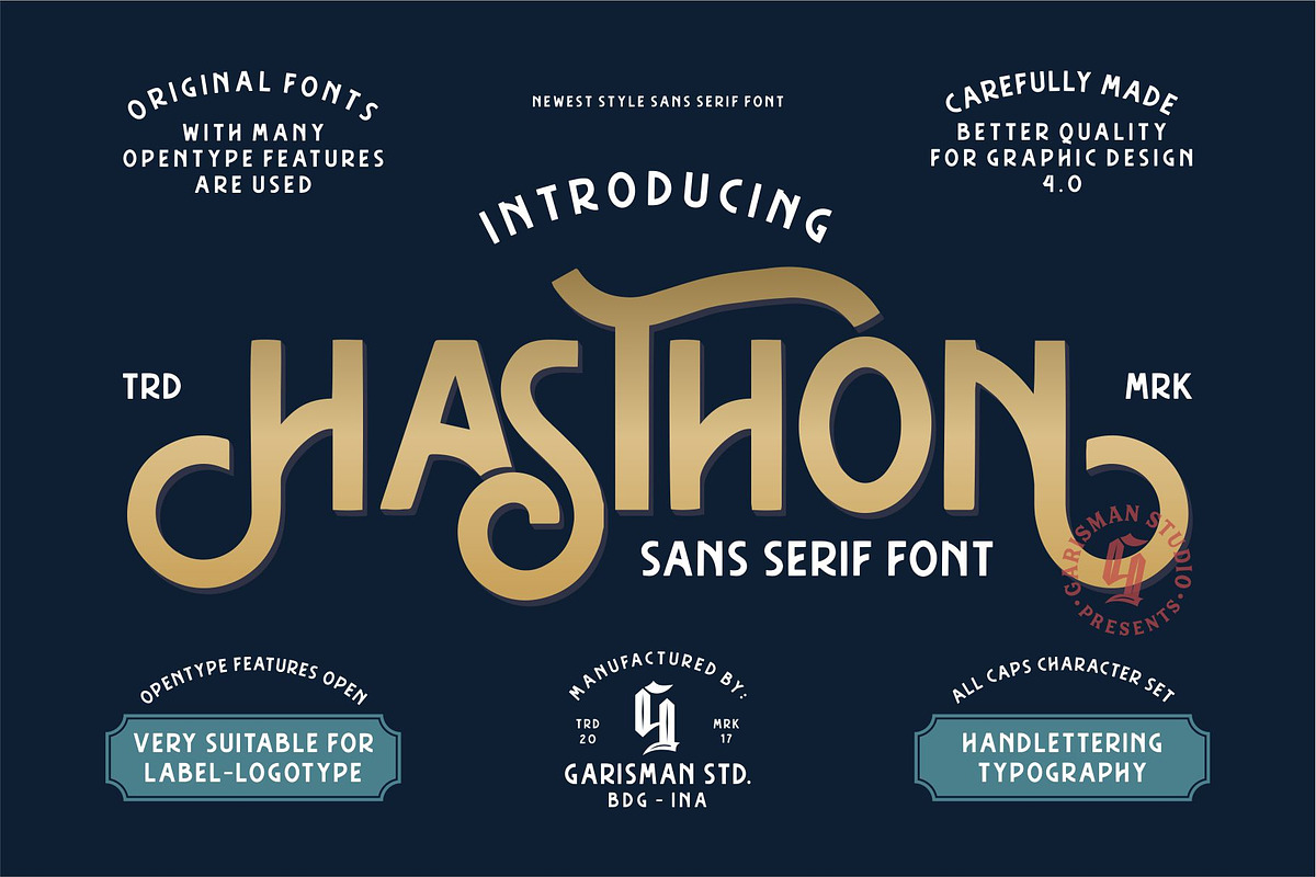 Hasthon - Vintage Font in Vintage Fonts - product preview 8