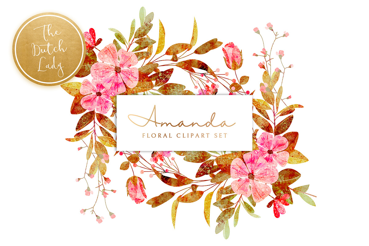 Floral & Botanical Clipart - Amanda in Illustrations - product preview 8