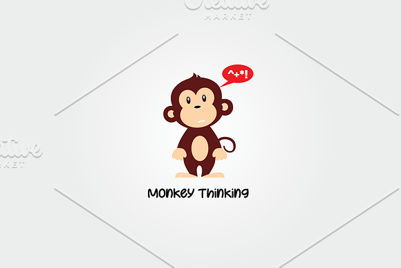 Monkey Characters in Illustrations - product preview 2
