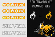 6 Golden and Silver Premium Styles