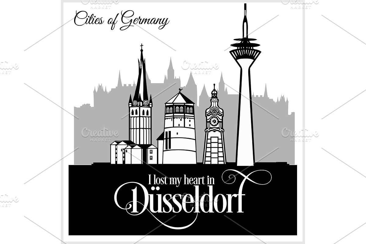 Dusseldorf - City in Germany in Illustrations - product preview 8