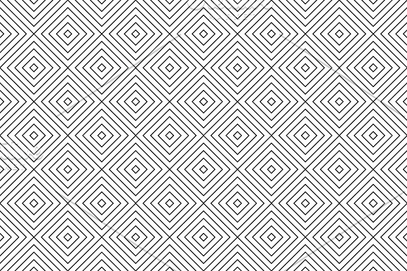 Geometric seamless patterns. Big set in Graphics - product preview 2