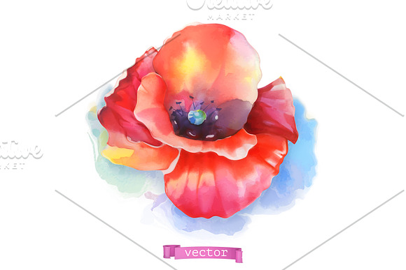 Spring flowers, rose, tulip, vector in Icons - product preview 3