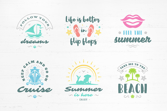Summer Quotes & Sayings in Illustrations - product preview 1