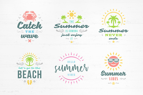 Summer Quotes & Sayings in Illustrations - product preview 2