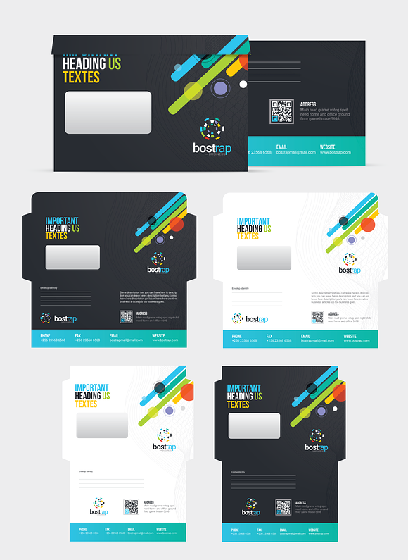 Envelope Packeging in Stationery Templates - product preview 2