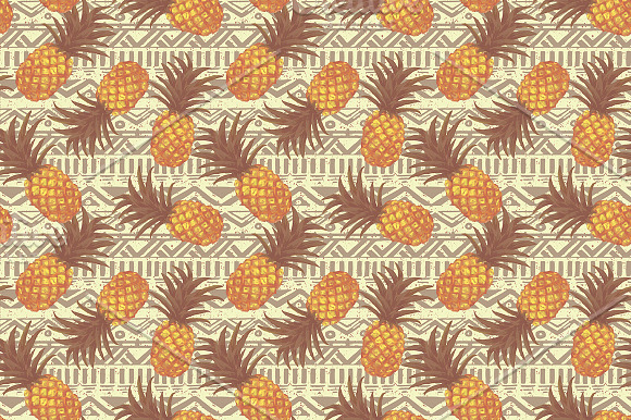 Bright pineapples patterns set in Patterns - product preview 1