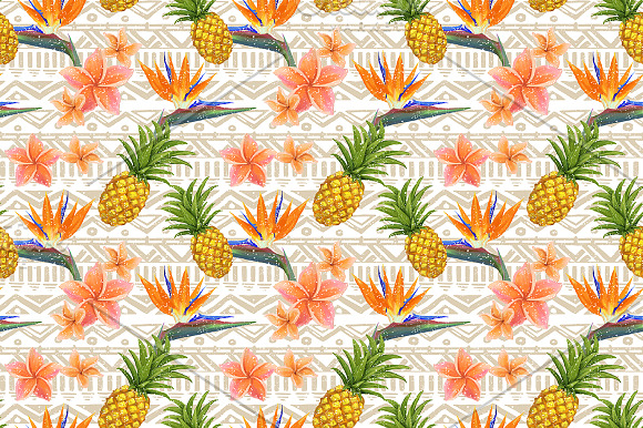 Bright pineapples patterns set in Patterns - product preview 2