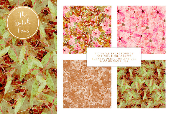 Floral Backgrounds & Paper - Amanda in Patterns - product preview 1