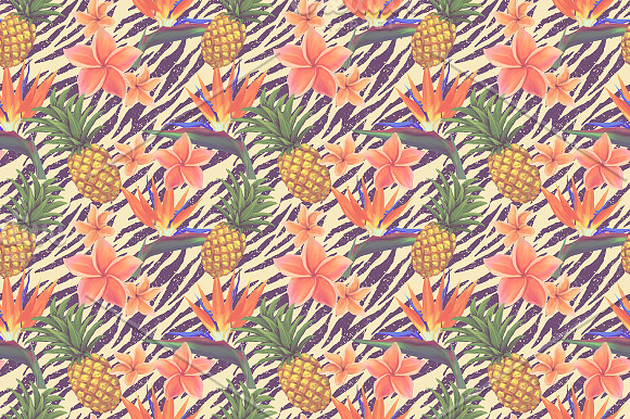 Bright pineapples patterns set in Patterns - product preview 4