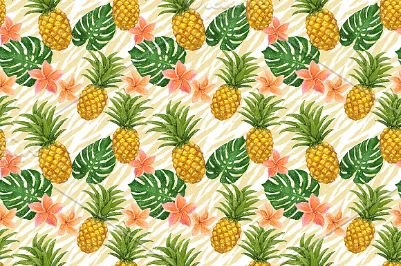 Bright pineapples patterns set in Patterns - product preview 5