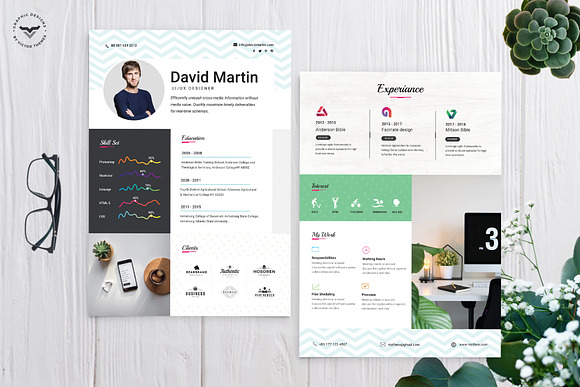 UI/UX Designer CV Template in Resume Templates - product preview 1