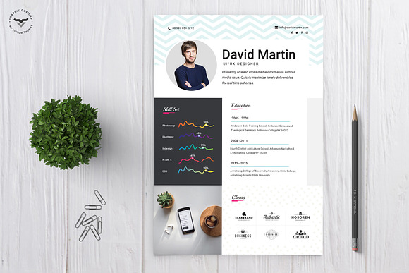 UI/UX Designer CV Template in Resume Templates - product preview 2