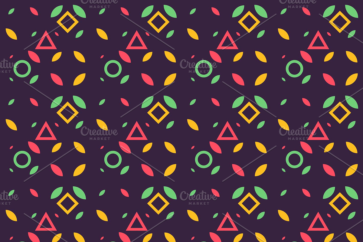 Seamless geometric ornament in Patterns - product preview 8