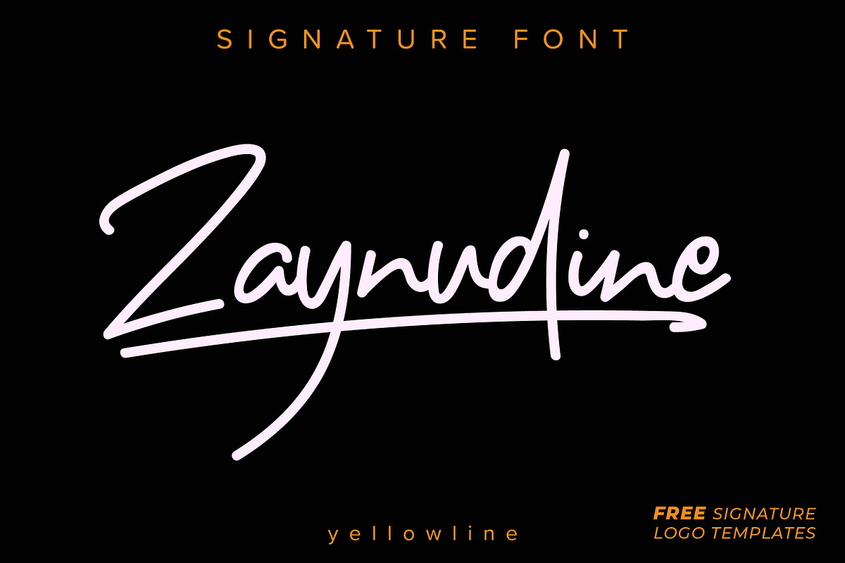 Zaynudine | Signature in Script Fonts - product preview 8
