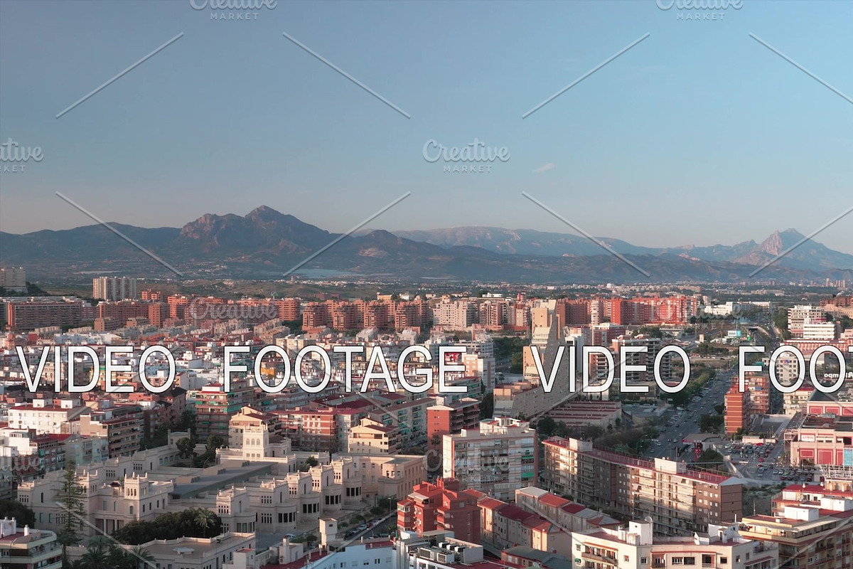 An aeral view of Alicante area on a in Graphics - product preview 8