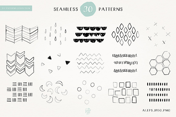 DIY Hand Drawn Seamless Patterns in Patterns - product preview 9