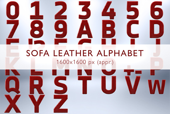 Sofa Leather Alphabet in Illustrations - product preview 1