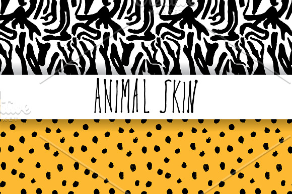 Animal Skin Hand Drawn Pattern Set in Patterns - product preview 3