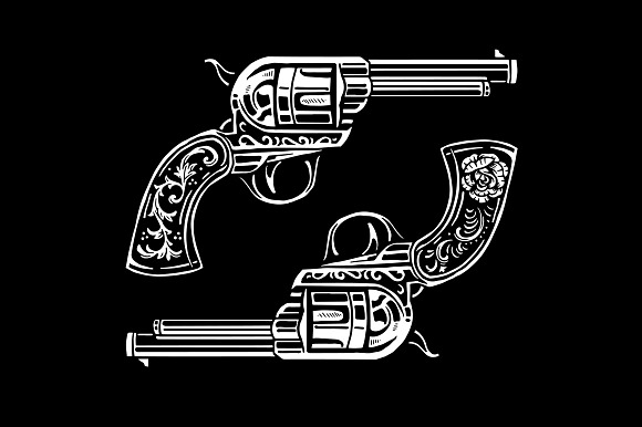 Dos Pistolas in Illustrations - product preview 1