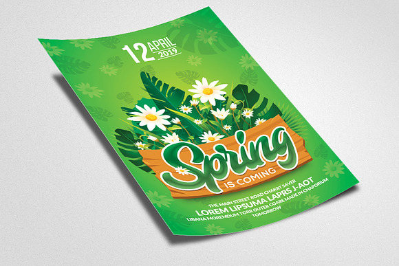 Spring Green Flyer Templates in Flyer Templates - product preview 1