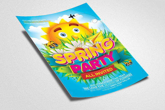 Spring Is Here Flyer Templates in Flyer Templates - product preview 1