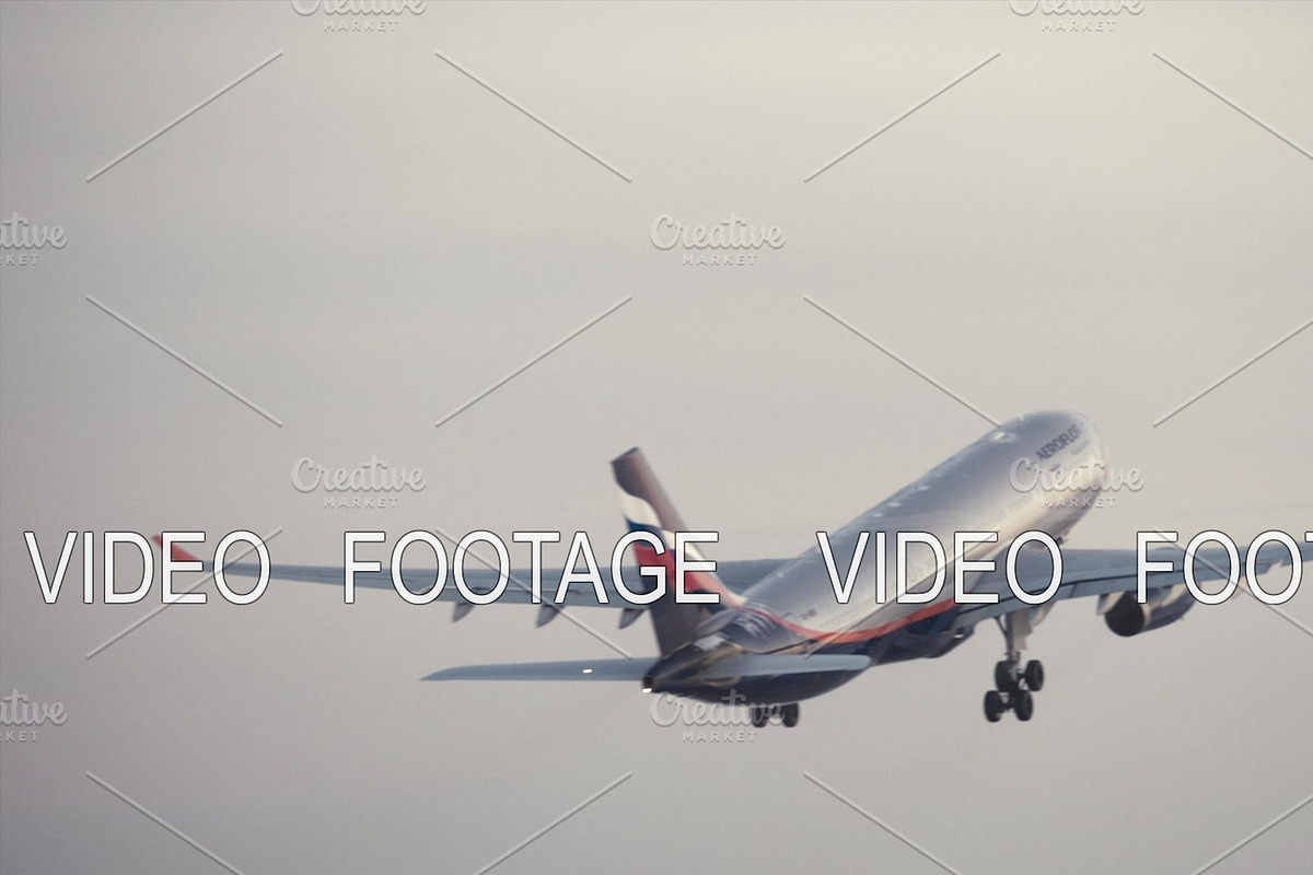 Airplane of Aeroflot airline taking in Graphics - product preview 8