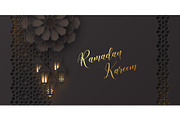 Ramadan Kareem greeting banner.