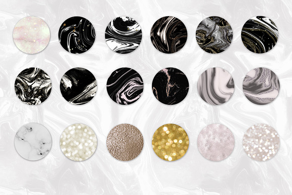 Marble Background Digital Paper in Textures - product preview 2