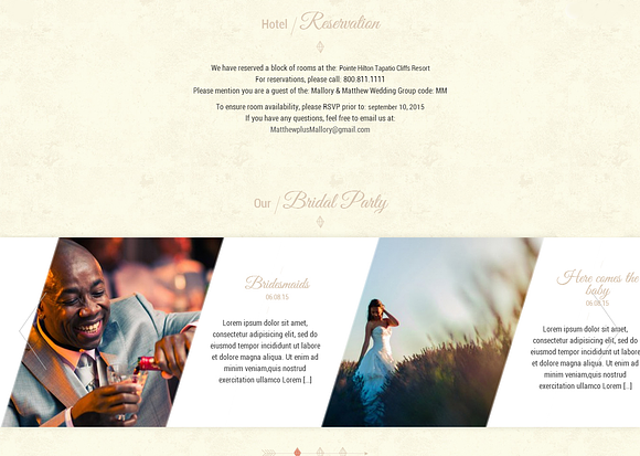 Onepage Wedding Wordpress Theme in WordPress Wedding Themes - product preview 4