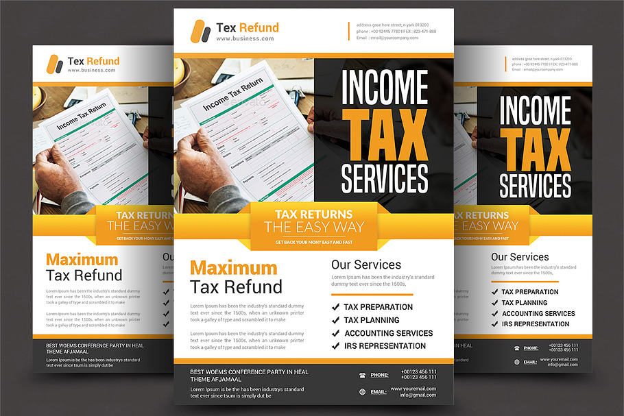 Business Tax Refund Flyer
