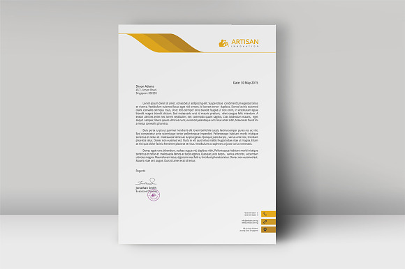 Letterhead Template in Stationery Templates - product preview 3