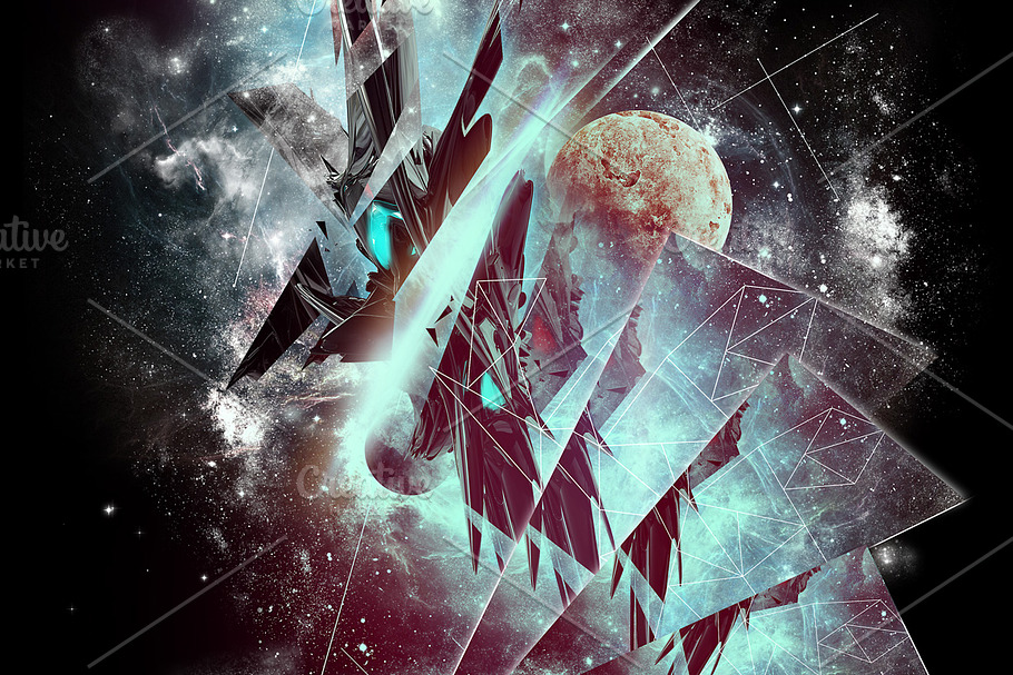 "Prisma" Digital Background & Poster